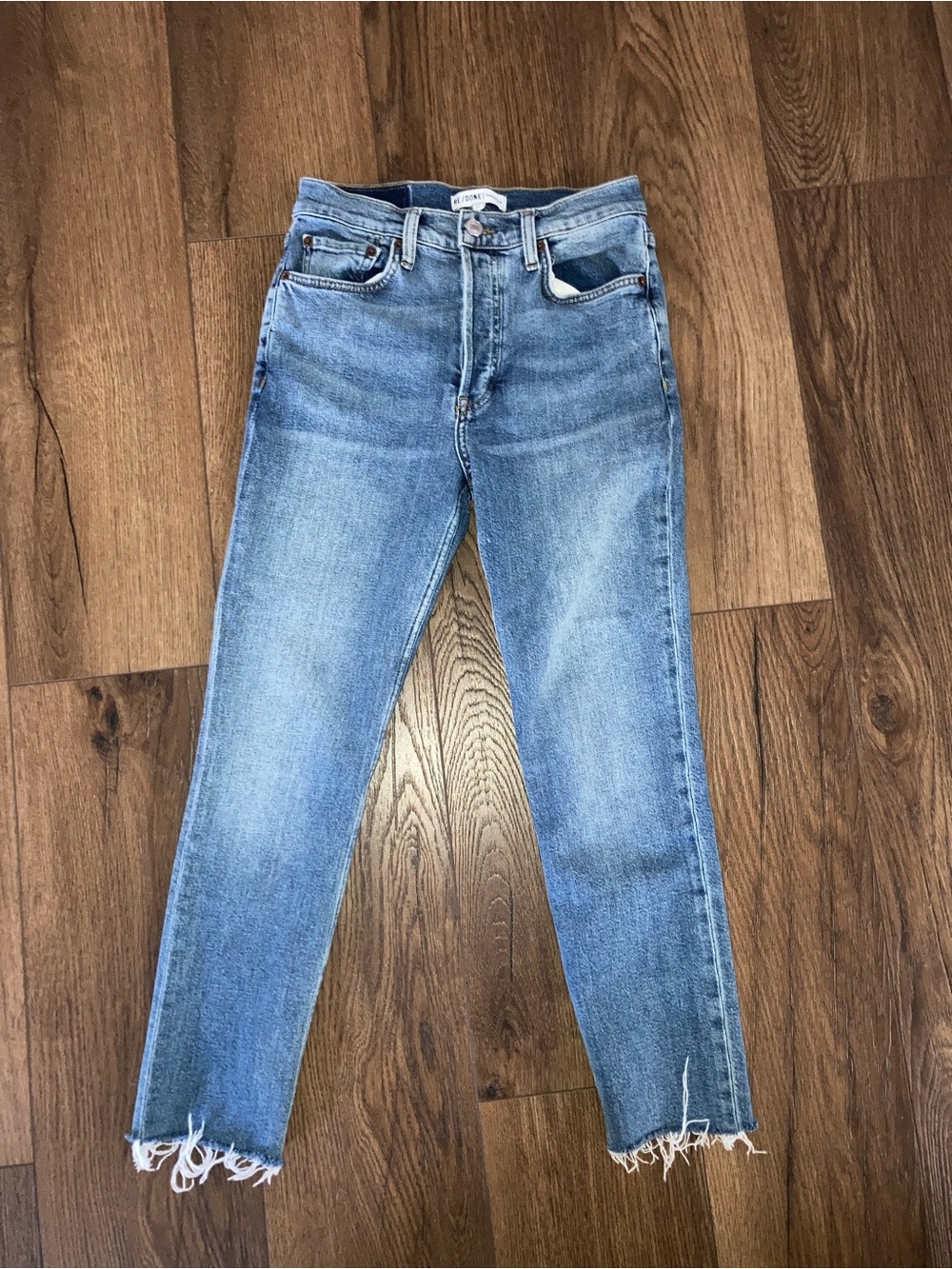 Re/Done Light Blue Cropped Jeans size 26